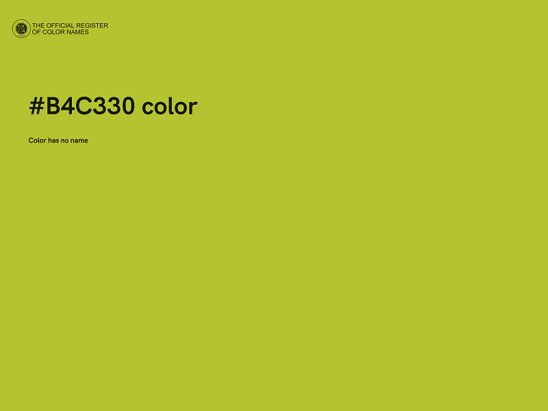 #B4C330 color image