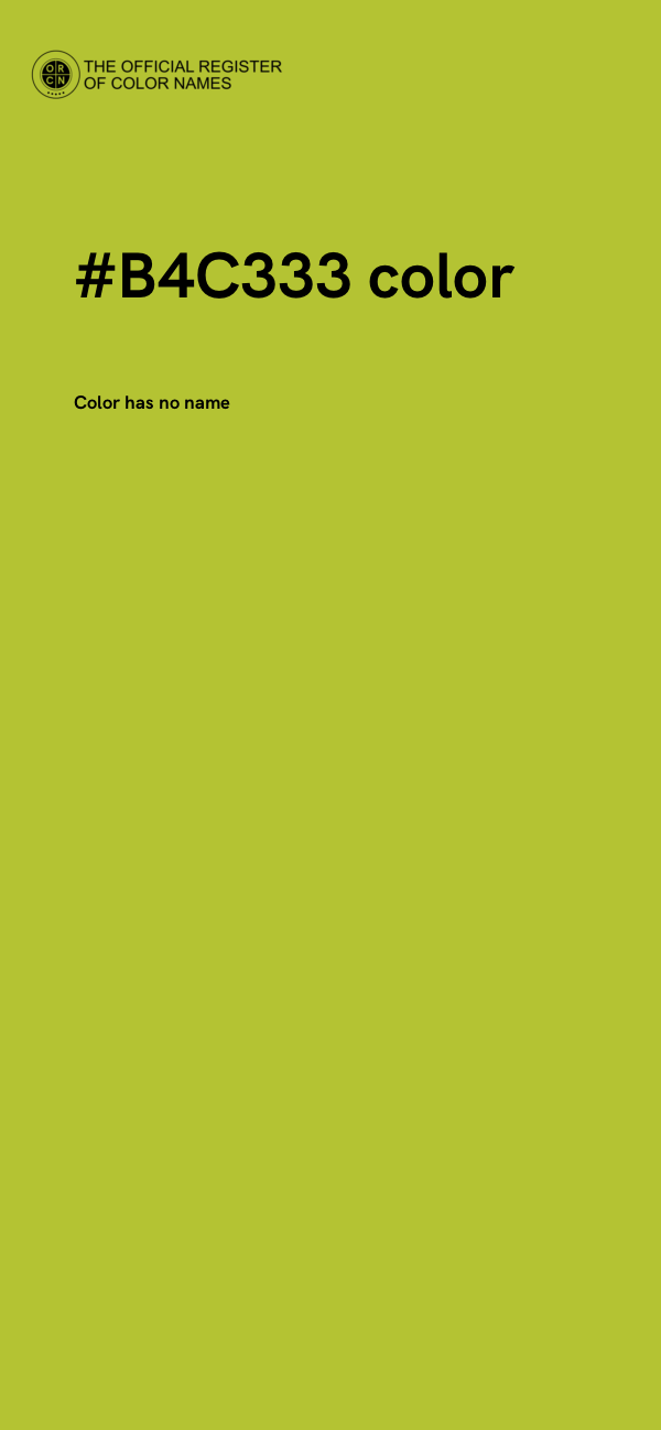 #B4C333 color image