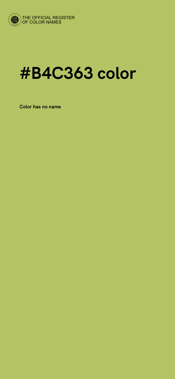 #B4C363 color image