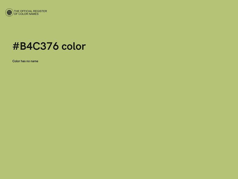 #B4C376 color image