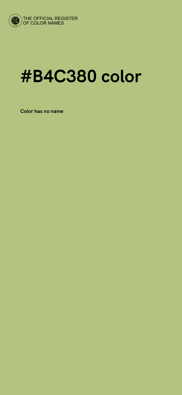 #B4C380 color image