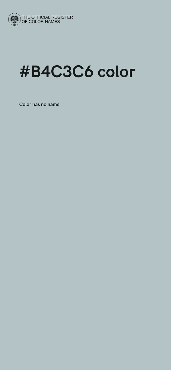 #B4C3C6 color image
