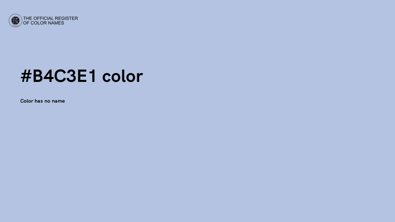 #B4C3E1 color image