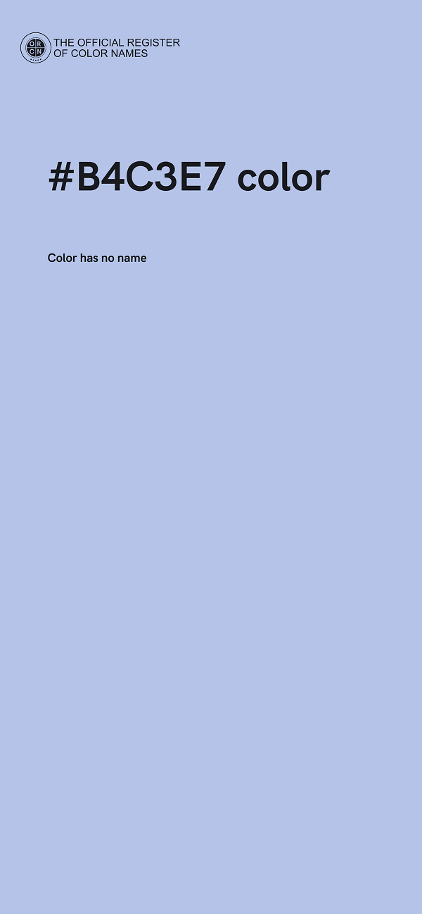 #B4C3E7 color image