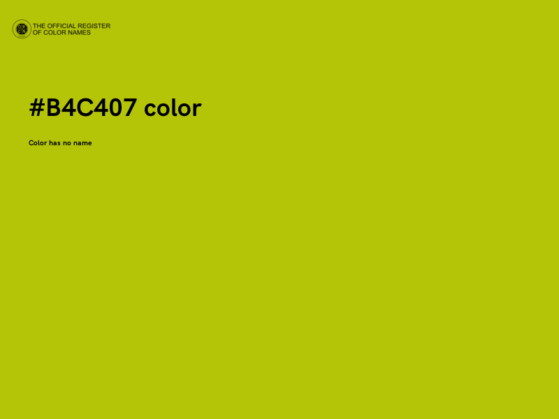 #B4C407 color image