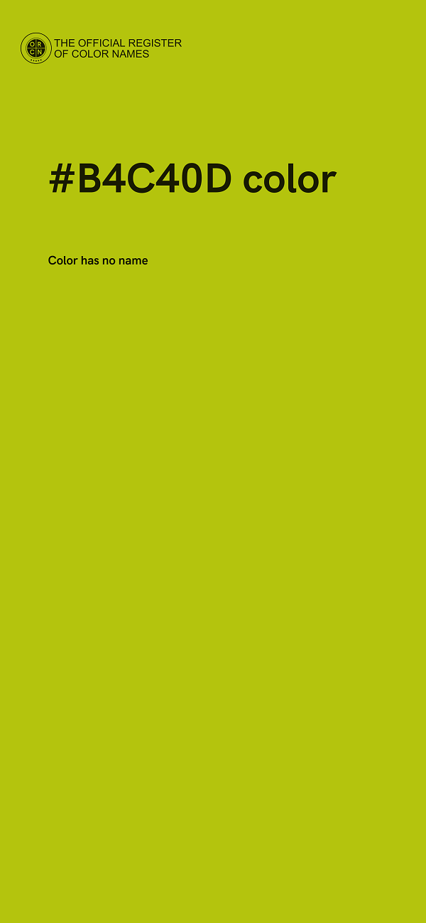 #B4C40D color image