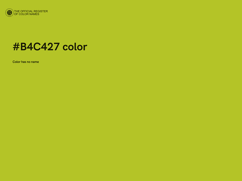 #B4C427 color image
