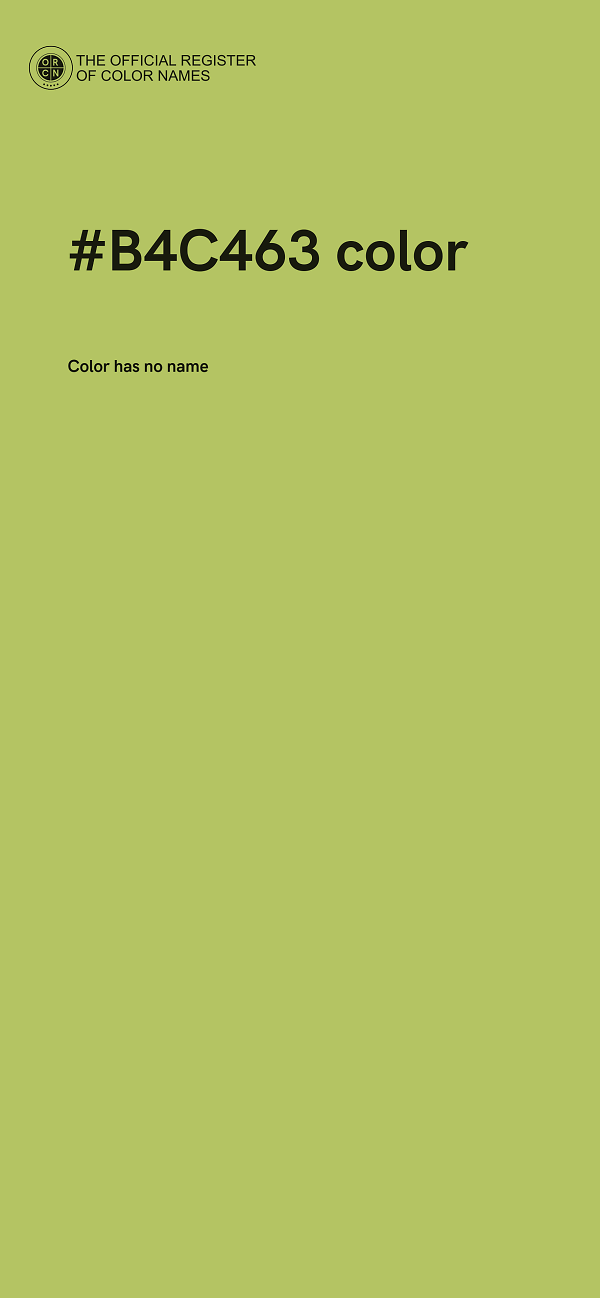 #B4C463 color image