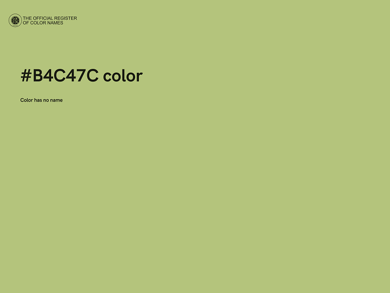 #B4C47C color image