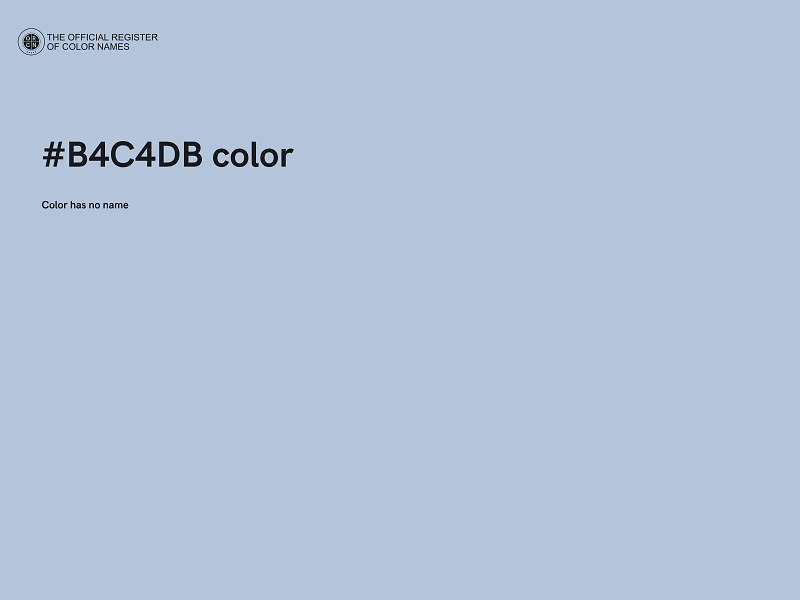 #B4C4DB color image