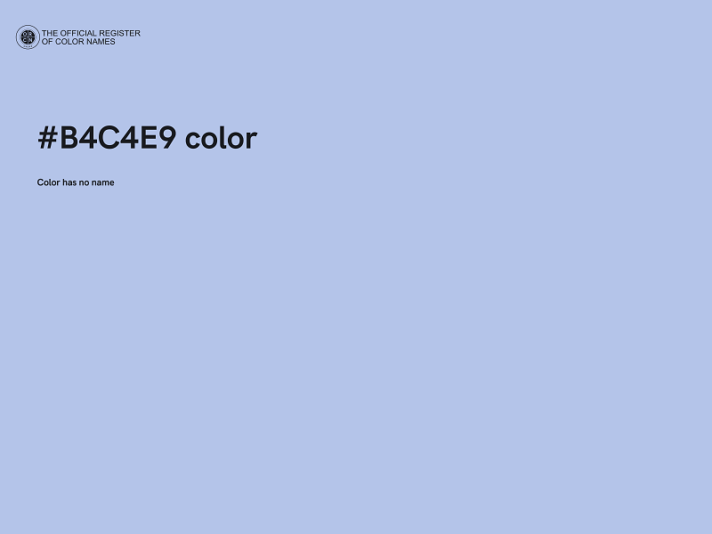 #B4C4E9 color image