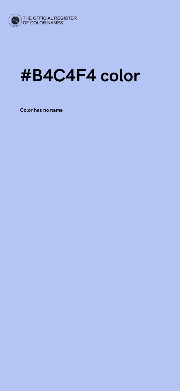 #B4C4F4 color image
