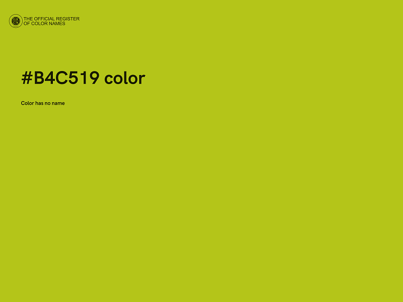 #B4C519 color image