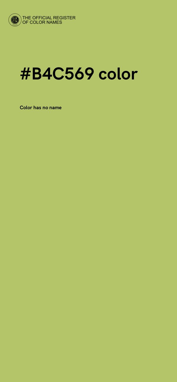 #B4C569 color image