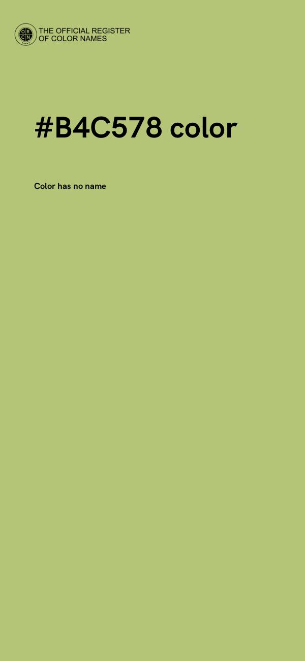 #B4C578 color image