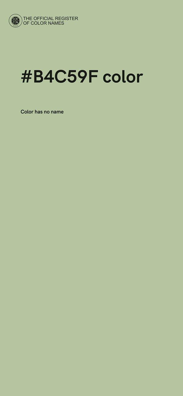#B4C59F color image
