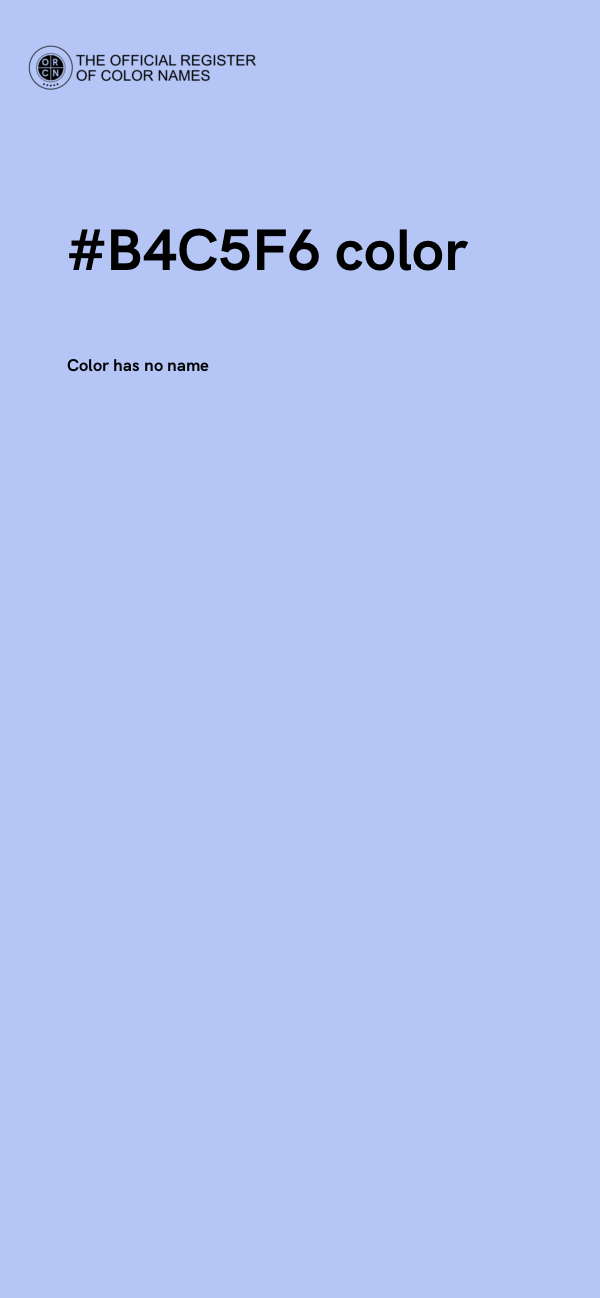 #B4C5F6 color image