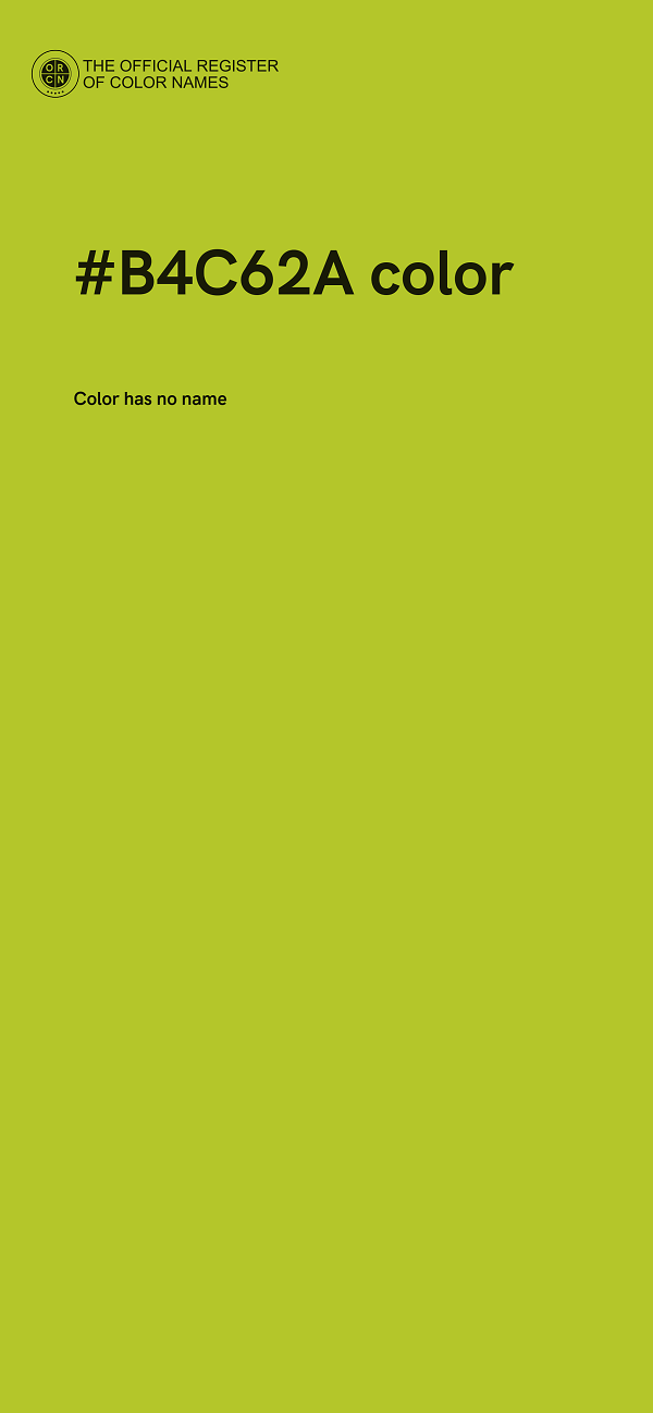 #B4C62A color image