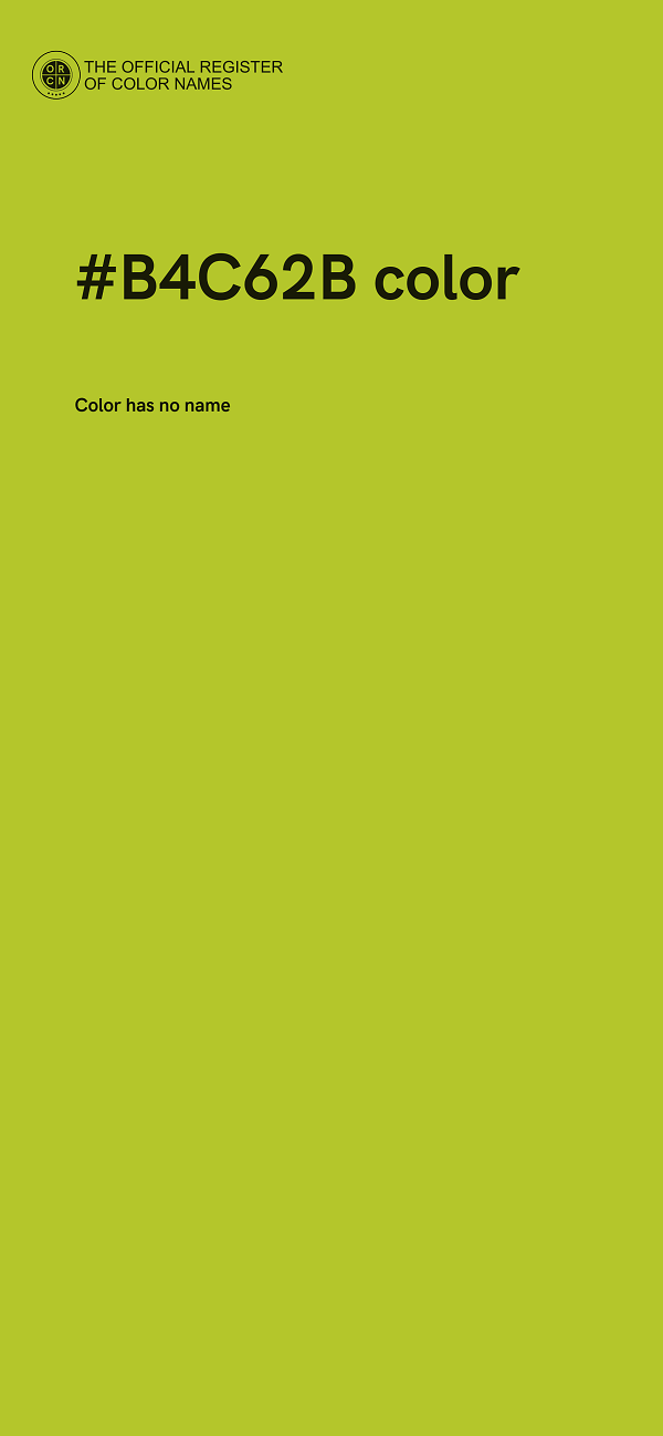 #B4C62B color image