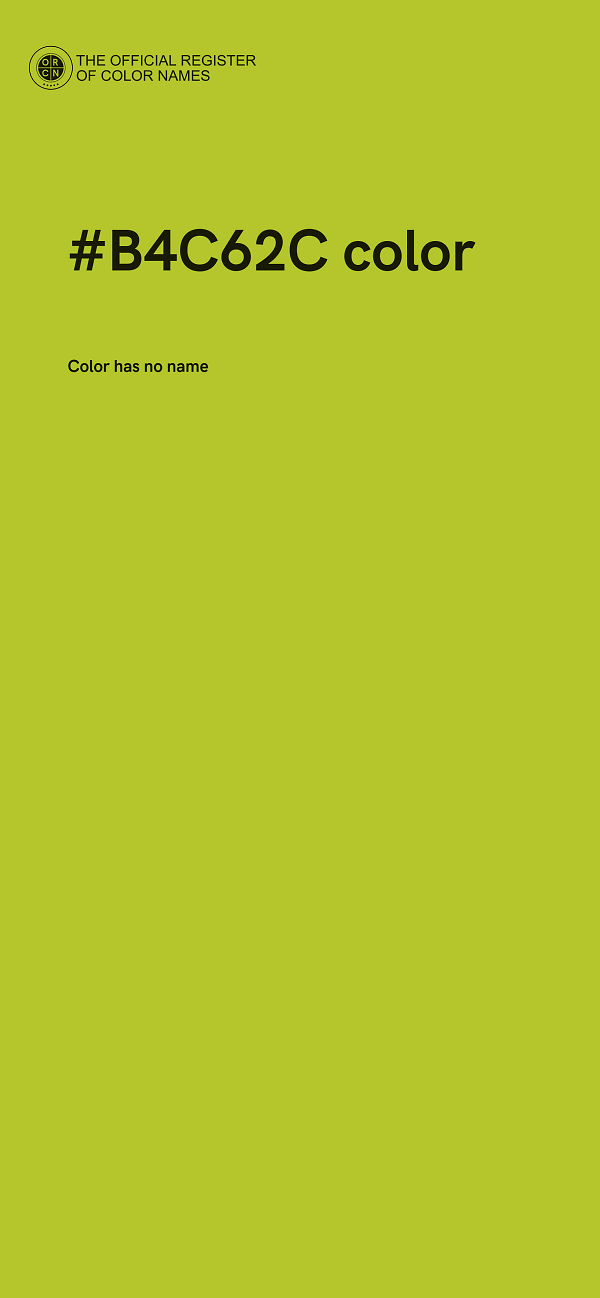 #B4C62C color image