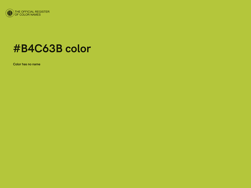 #B4C63B color image