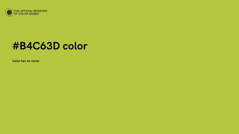 #B4C63D color image