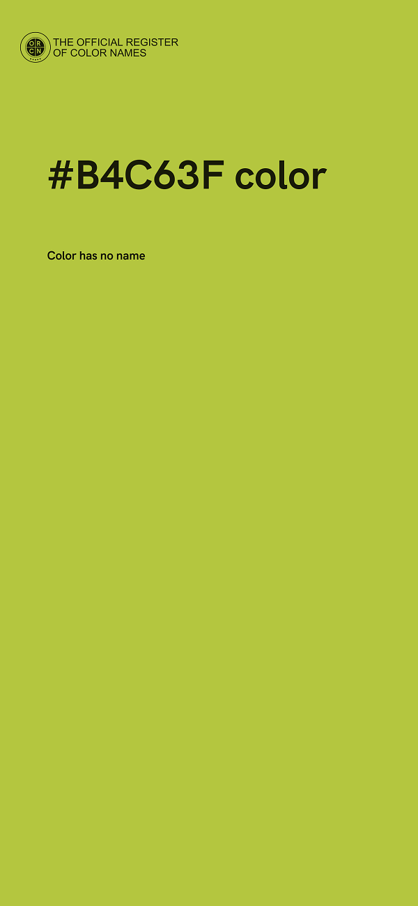 #B4C63F color image