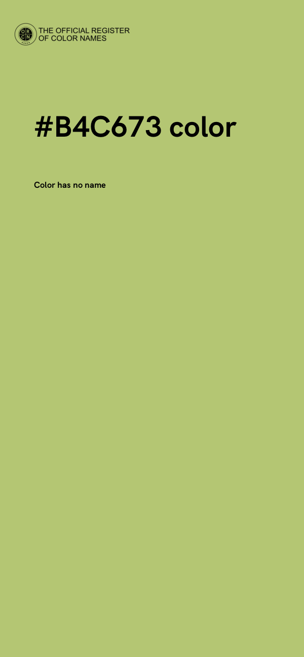 #B4C673 color image