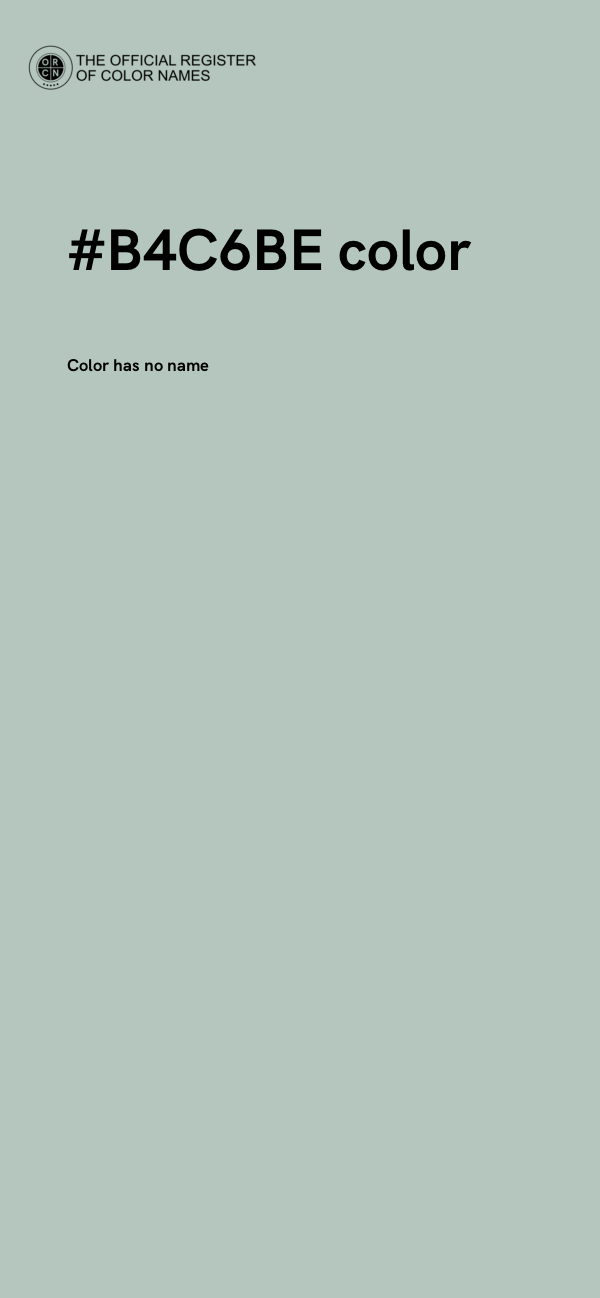 #B4C6BE color image