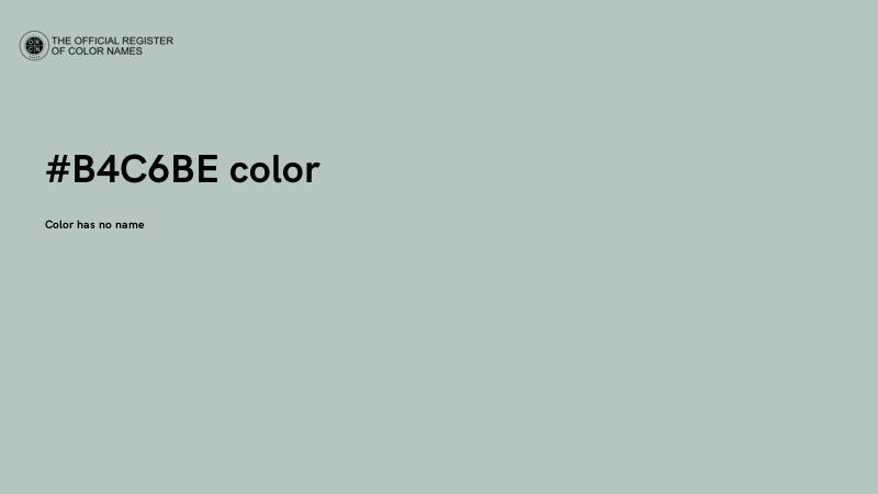 #B4C6BE color image