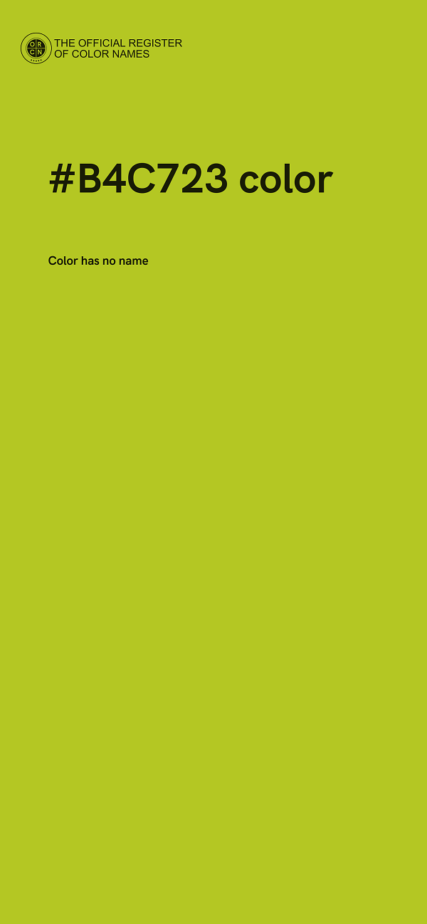 #B4C723 color image