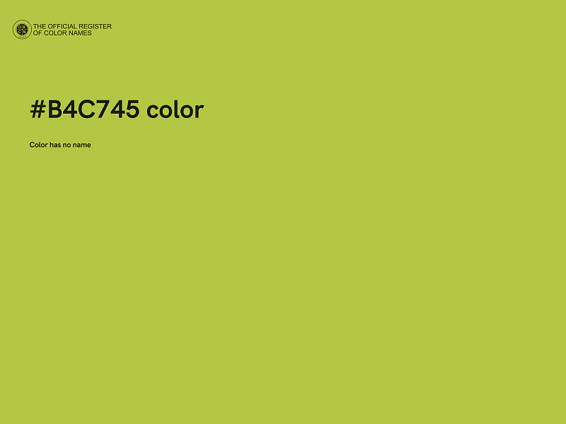 #B4C745 color image