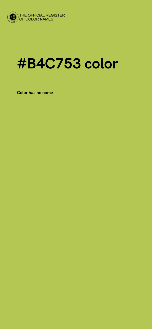 #B4C753 color image