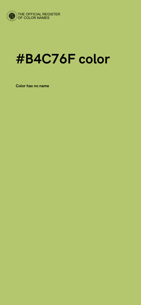 #B4C76F color image