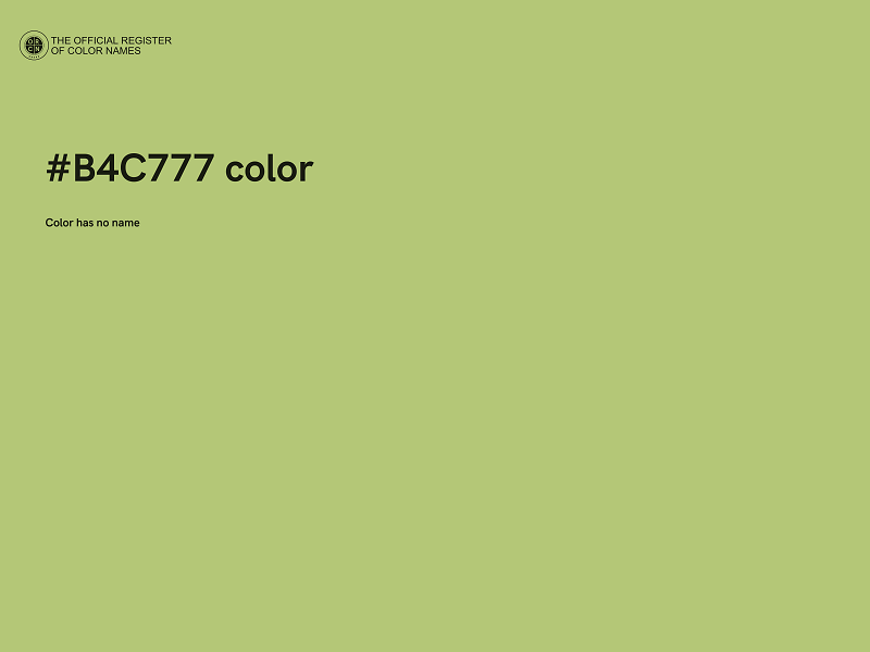#B4C777 color image