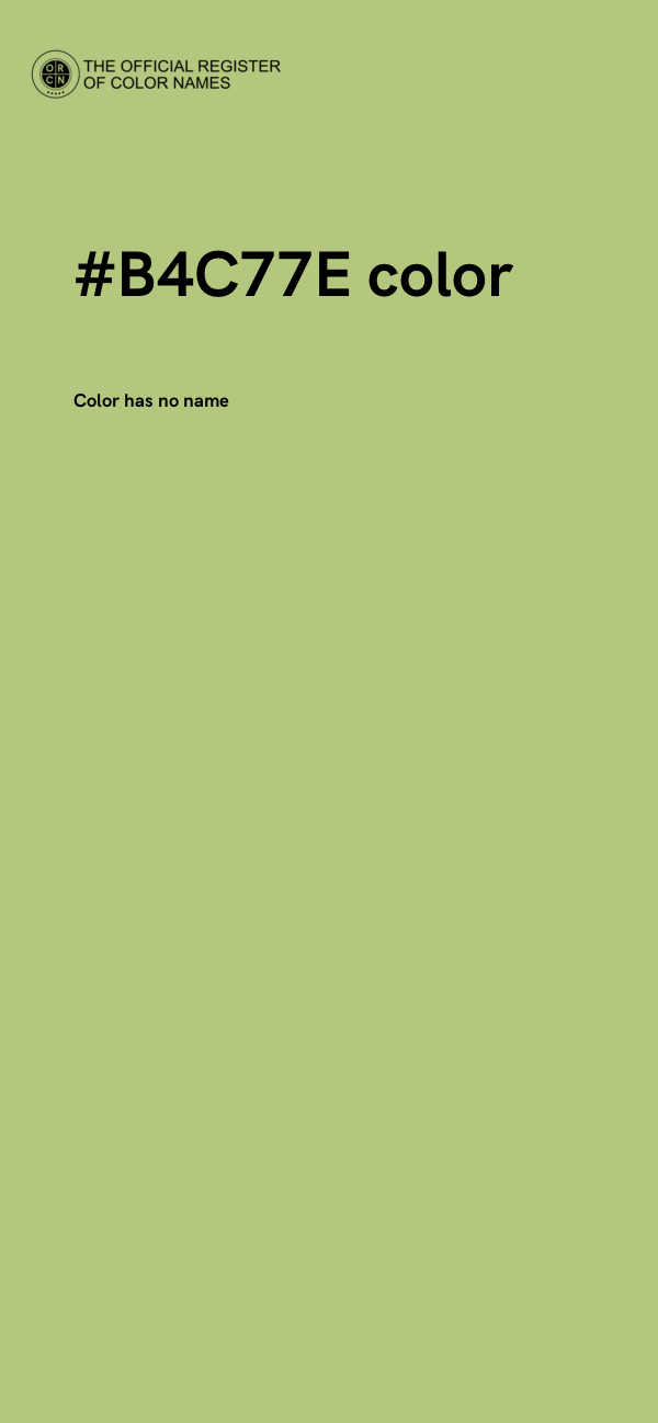 #B4C77E color image