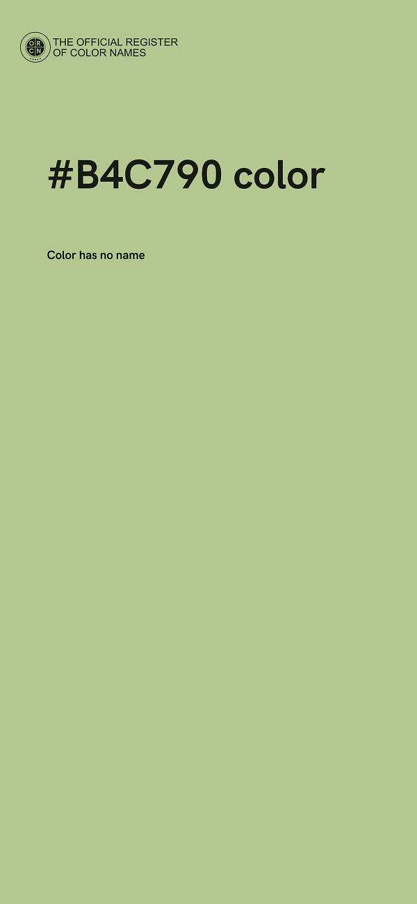 #B4C790 color image