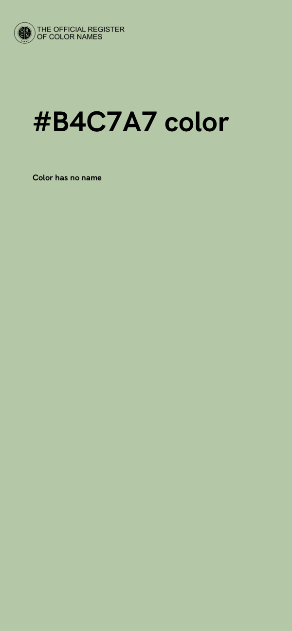 #B4C7A7 color image