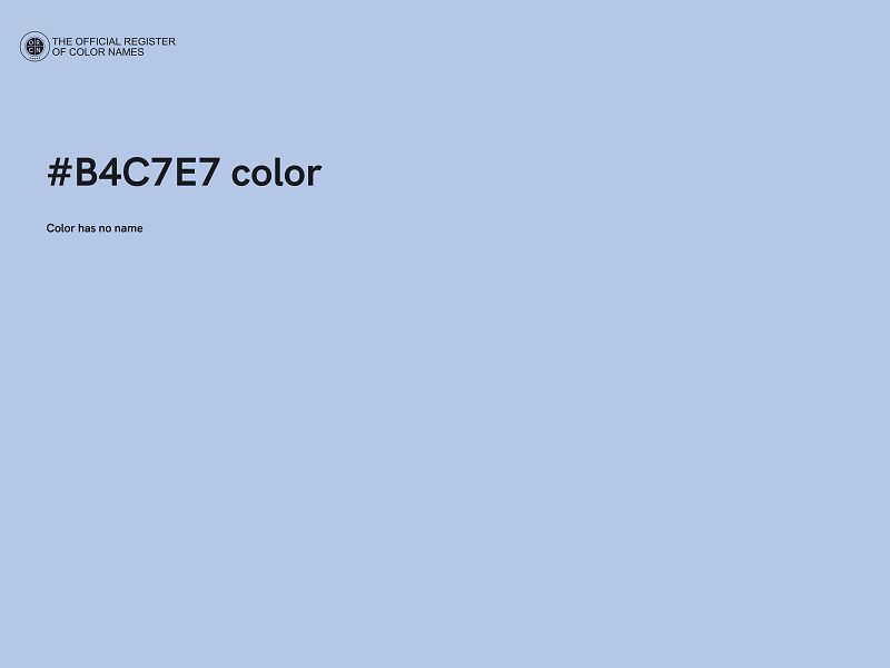 #B4C7E7 color image