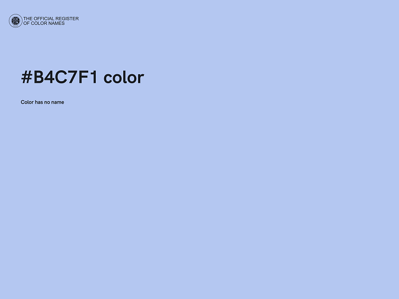 #B4C7F1 color image