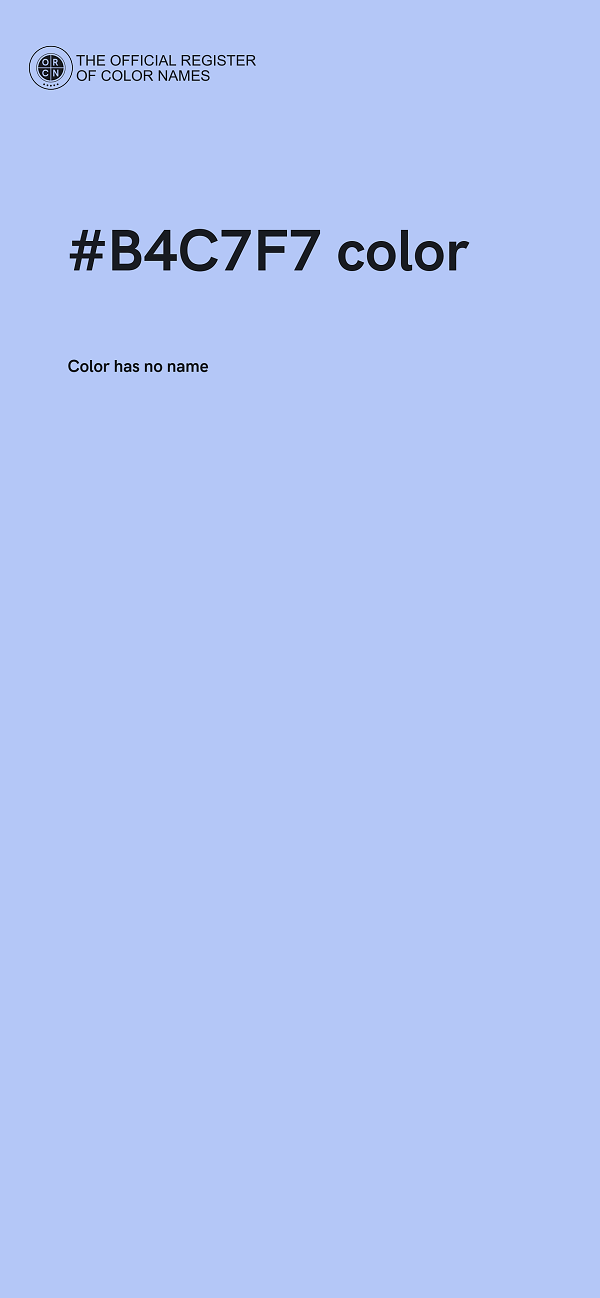 #B4C7F7 color image