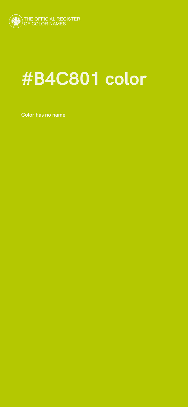 #B4C801 color image