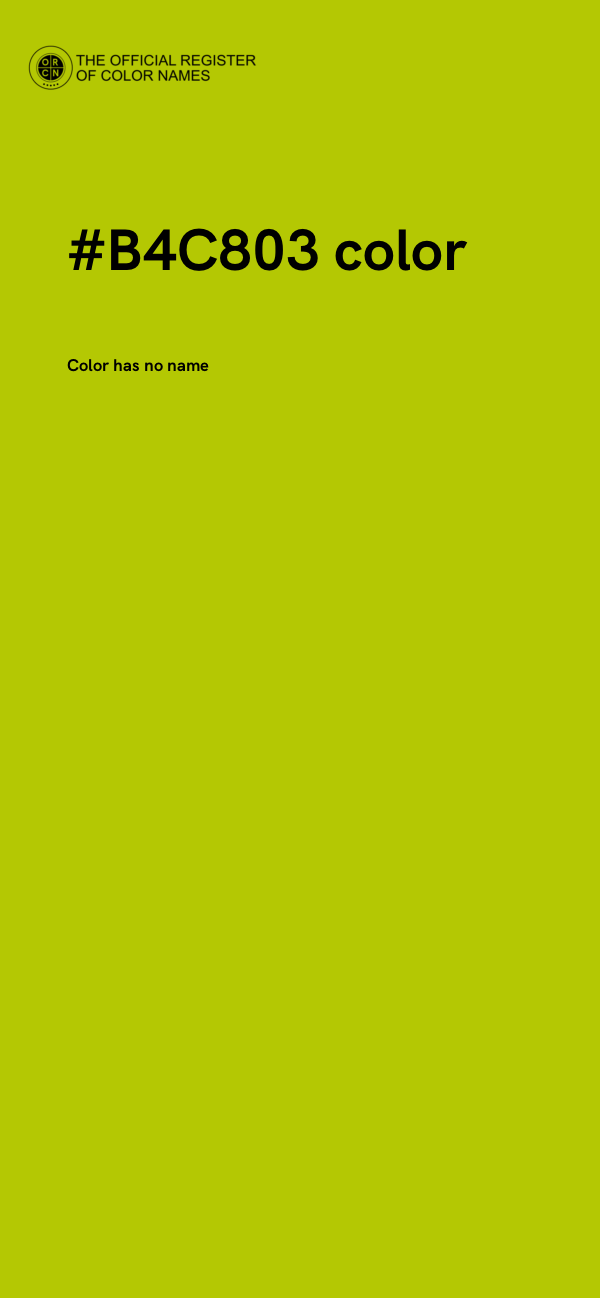 #B4C803 color image