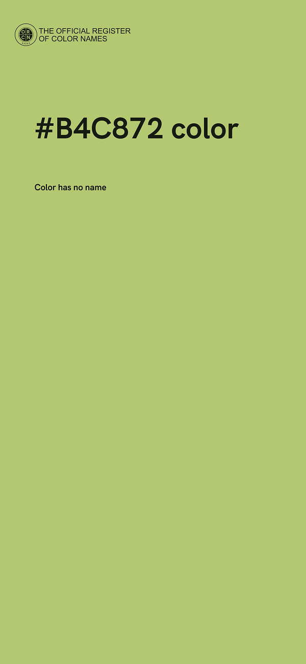 #B4C872 color image