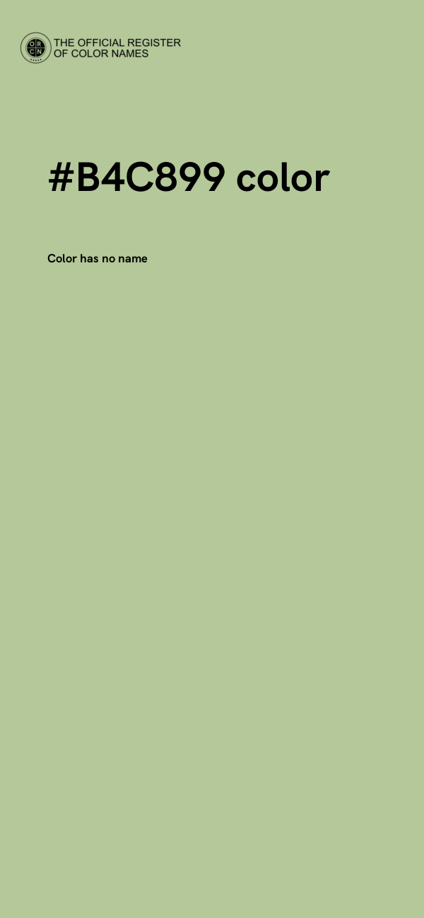 #B4C899 color image