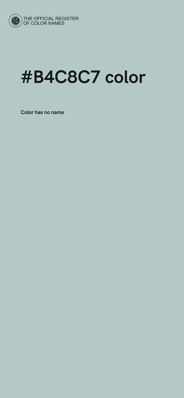 #B4C8C7 color image
