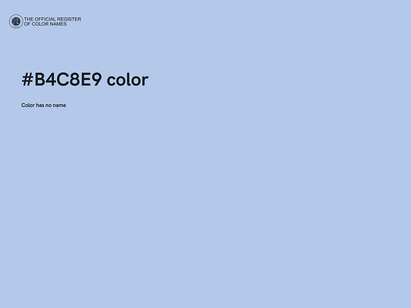 #B4C8E9 color image