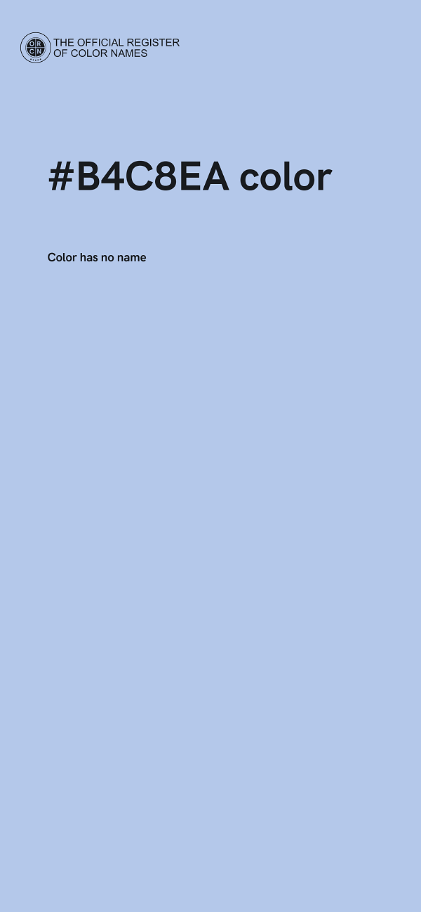 #B4C8EA color image