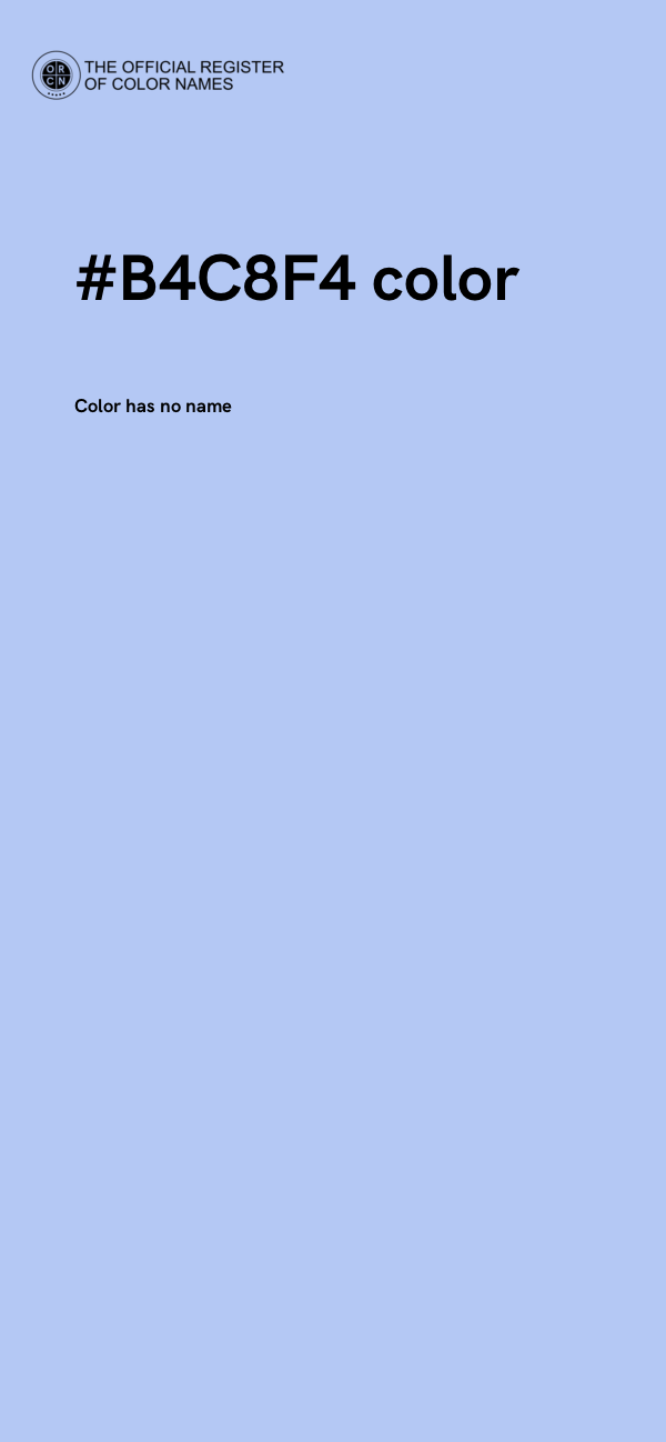 #B4C8F4 color image