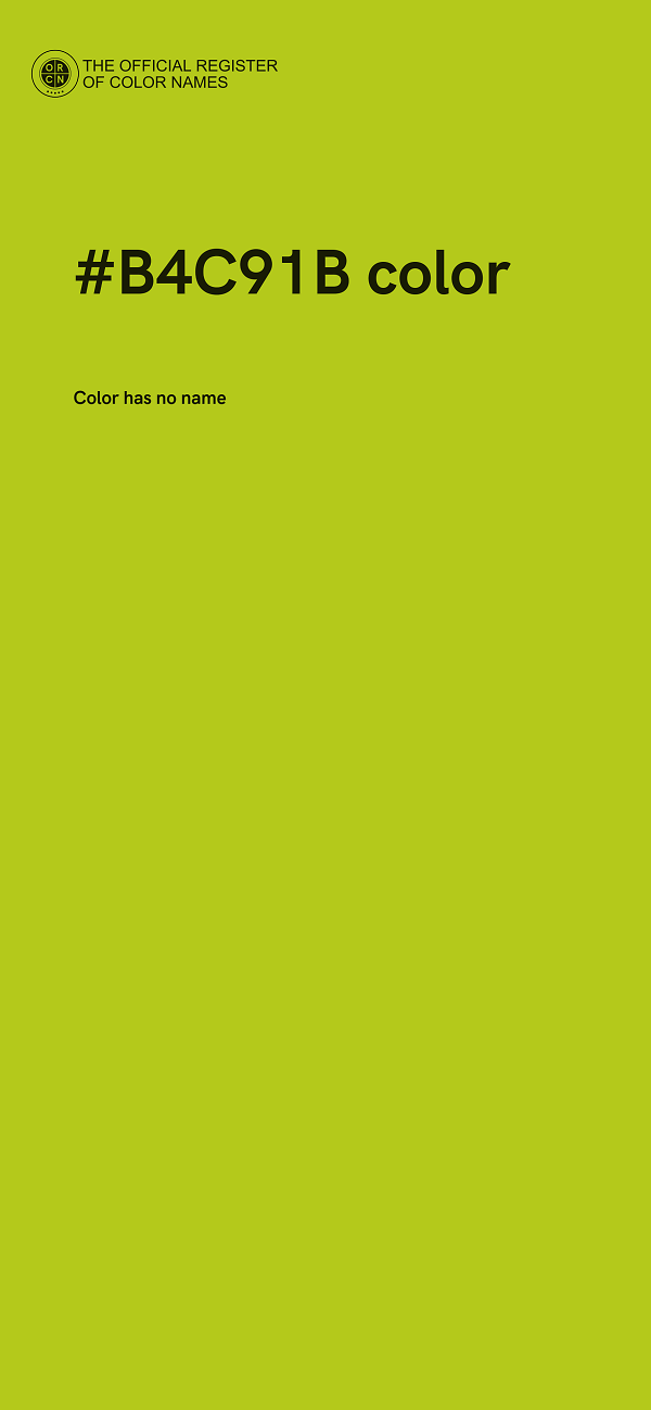 #B4C91B color image